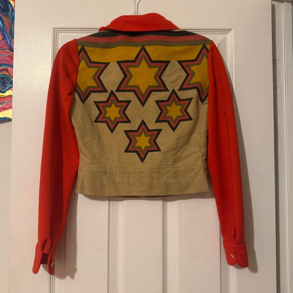 Vintage Red and Tan Blazer Jacket